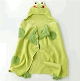 Hooded Baby/Toddler Bath Towel & Mitten-Frog