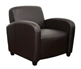 Baxton Studio Marena Brown Leather Contemporary Club Chair