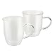 BonJour Espresso Cups, 6-Ounce, Glass