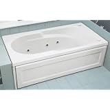 Jacuzzi C401959WH Allura 5 Acrylic 60-Inch by 32-Inch by 19-Inch Bath, White Finish