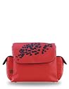 Fleurville Re-Run Messenger Diaper Bag in Red and Black