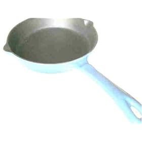 Blue cast iron frying pan 20cm round