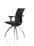 HAG H05 Communication Guest Chair w/ Arms (Black Fabric)