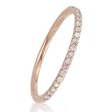 Meira T 14K Rose Gold Diamond Eternity Ring Anniversary Band