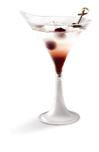 Rosseto Liteware L50200 5.3-Ounce Onde Martini Cup, Clear, 12-Pack