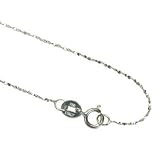 18k White Gold 0.7mm All Star Chain 18" - Dahlia Classic Collection