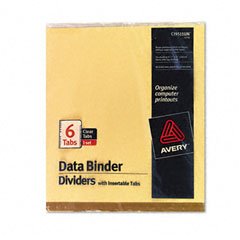 Binder Dividers, 6 Tabs, 9.5
