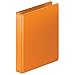 Wilson Jones Heavy Duty Round Ring View Binder with Extra Durable Hinge, 1 Inch, Customizable, Orange (W363-14-716)