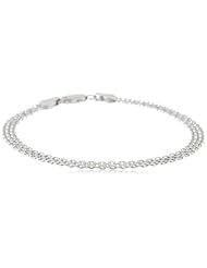 Italian Sterling Silver Bismark Bracelet, 7.5"