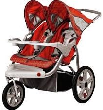 InStep - Safari Double Jogging Stroller, Red
