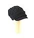 Newsboy Cable Knitted Hat for Women in Black, Charcoal, Light Grey, Off White