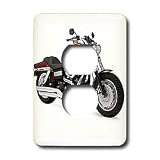 Light Switch Cover Picturing Picturing Harley Davidson Motorcycle Dyna FXD - 2 plug outlet cover