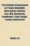 Free Software Programmed in C Sharp: Moonlight, Open Dental, Banshee, Itext, Wix, Sharpforge, Handbrake, F-Spot, Beagle, Tomboy, Hmailserver-