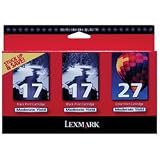 Lexmark Tri-Pack #17/17/27 - Print cartridge black, color (cyan, magenta, yellow)