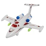 Como White Mini Aerobus Plane Design Pull String Along Toy for Child