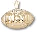 North Carolina State Wolfpack Solid 10K Gold ''NCSU'' Football Pendant