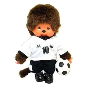 Monchhichi Sports Authority Soccer Keychain Plush Doll