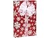 Red White Snowflake Flurry Holiday Wrap Wrapping Paper - 16 Foot Roll