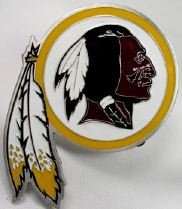Washington Redskins Enamel Pewter Buckle, NFL Football Buckle