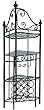 Dollhouse Miniature Corner Wine Rack Table in Black