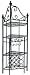 Dollhouse Miniature Corner Wine Rack Table in Black