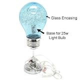 Molly 'N Me Turquoise Light Bulb Table Lamp