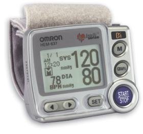 HEM-637 Wrist Blood Pressure Monitor with Advanced Positioning Sensor