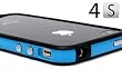 Blue and Black Premium Bumper Case for Apple iPhone 4S / 4 - (AT&T, Verizon, Sprint)