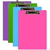 BAZIC Bright Color PVC Standard Clipboard w/ Low Profile Clip