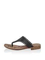 Dolceamore Chanclas al dedo (Negro)
