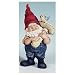Outdoor Garden Gnome Holding Mushroom with Bird