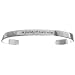 Sterling Silver A Journey of 1000 Miles... Begins With A Single Step Cuff Bracelet - Large