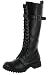 VOLATILE Combat Knee High Buckle Womens Boots Shoes Black Size 8