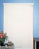 NEW 1 WHITE VINYL MINI BLIND - 41 WIDE X 64 LONG