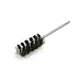 Brush Research 83 Spiral Twist Brush, Nylon, Single Stem, 1-1/2" Diameter, 0.022" Wire Diameter, 3-1/2" Shank Length, 6" Length, 1000 RPM (Pack of 12)