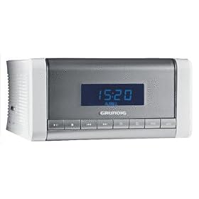 Grundig - CCD 5600 - Radio r�veil CD - St�r�o FM/ AM - mp3 - 2 haut-parleurs - Ecouteurs - Argent