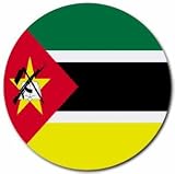 Mozambique Flag Round Mouse Pad
