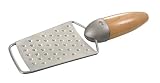 KitchenArt Apex Hand Grater, Satin Silver/Maple