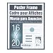 DAX Coloredge Poster Frame with Plexiglas Window, 16 x 20 Inches, Clear Face/Black Border (N16016BT)
