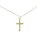 14K Gold-Over-Silver Cross - 18"