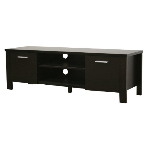 Baxton Studio Wythe Modern Wood TV Stand - Dark Brown