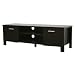 Baxton Studio Wythe Modern Wood TV Stand, Dark Brown
