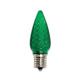 0.35W LED C9 Bulb in Green [Set of 6]