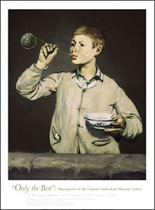 ポスター エドゥアール マネ Boy Blowing Bubbles 1867