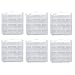Battery Storage Case for AA/AAA, Battery Holder Box (6Pack Clear)