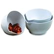 Norpro Grip Ez 3-Piece Melamine Mixing Bowl Set, White