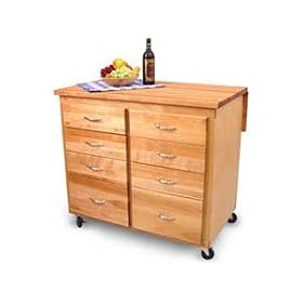 Titan 8-Drawer Kitchen Island - Birch by Catskill Craftsmen