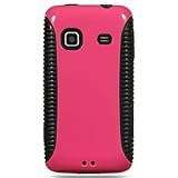 Hybrid Hard Snap on PINK TPC 2 IN 1 with Flexi Skin BLACK Sleeve Faceplate  ....