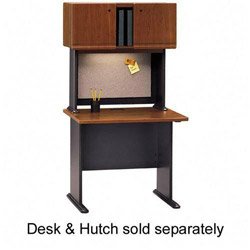 Bush Industries WC90436A Desk, 35-5/8 in.x26-7/8 in.x29-7/8 in., Hansen Cherry/Galaxy