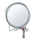 Fog Free Shaving Mirror with Razor / Toothbrush Holder - Forma by interDesign